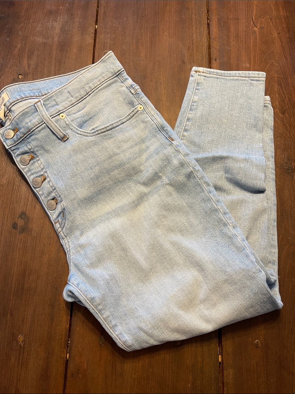 Madewell 9” High Rise Skinny Women’s Distressed Jeans Size 33